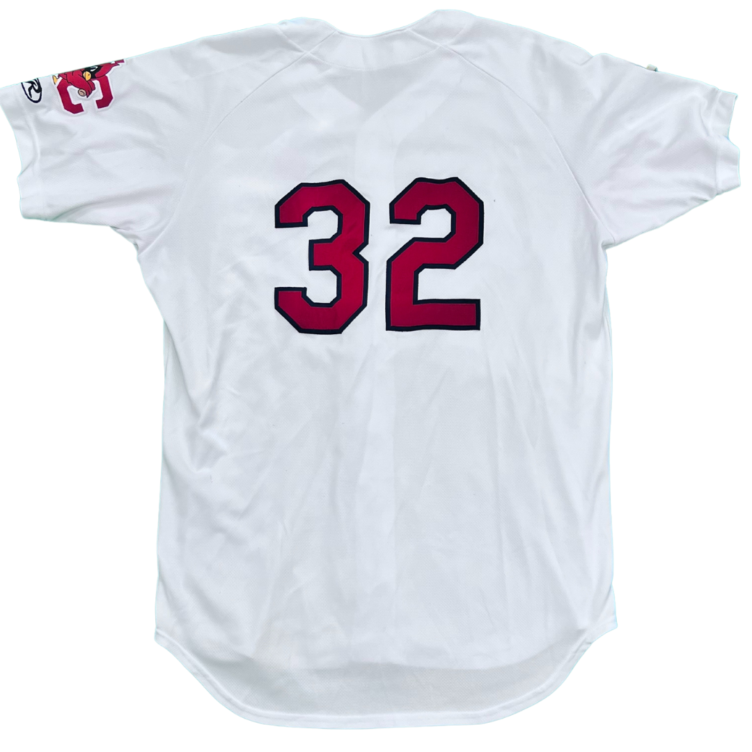 JC Cardinals Home White Game Worn Jersey Johnson City Doughboys jc-cardinals-home-white-game-worn-jersey-johnson-city-doughboys